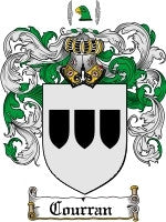 Courran coat of arms family crest download