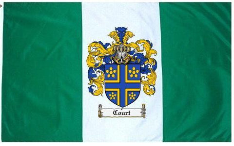 Court family crest coat of arms flag