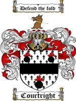 Courtright coat of arms family crest download