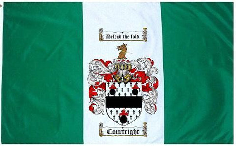 Courtright family crest coat of arms flag