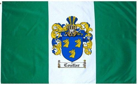 Coutlar family crest coat of arms flag