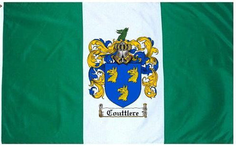 Couttlere family crest coat of arms flag