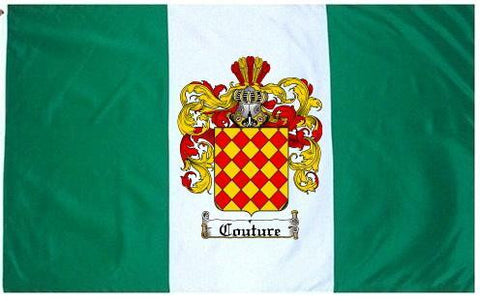 Couture family crest coat of arms flag