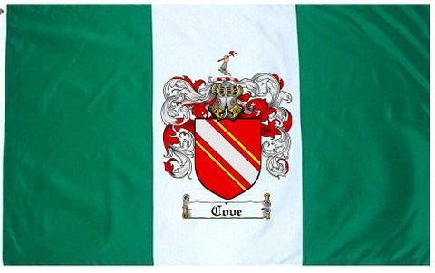 Cove family crest coat of arms flag