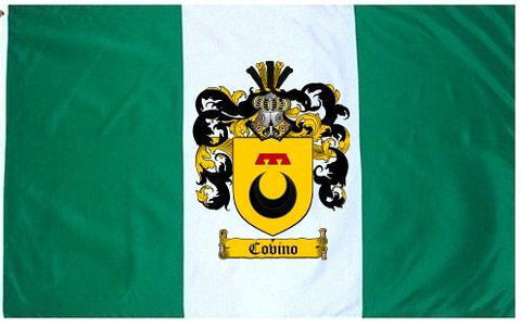 Covino family crest coat of arms flag