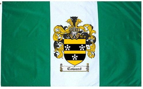 Coward family crest coat of arms flag