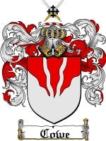 Cowe coat of arms family crest download