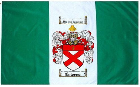 Cowens family crest coat of arms flag