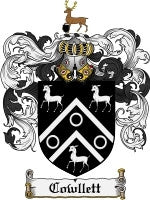 Cowllett coat of arms family crest download