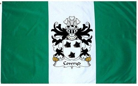 Cowryd family crest coat of arms flag