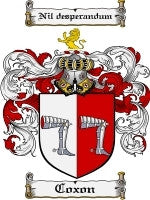 Coxon coat of arms family crest download