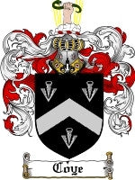 Coye coat of arms family crest download