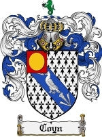 Coyn coat of arms family crest download