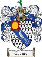 Coyney coat of arms family crest download