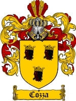 Cozza coat of arms family crest download