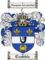 Crabbie coat of arms family crest download