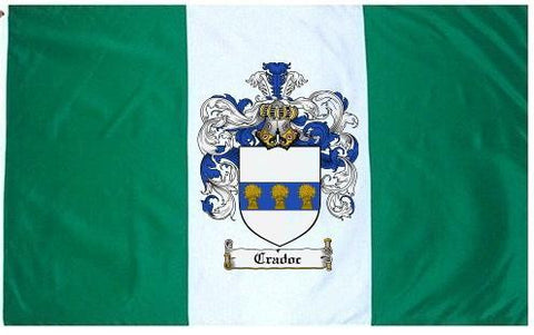 Cradoc family crest coat of arms flag