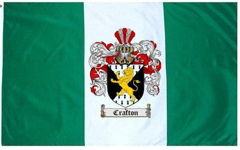 Crafton family crest coat of arms flag