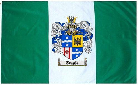 Cragle family crest coat of arms flag
