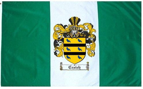 Craich family crest coat of arms flag