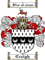 Craigh coat of arms family crest download