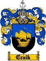 Craik coat of arms family crest download