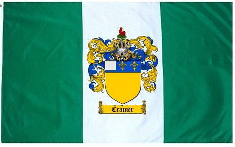 Cramer family crest coat of arms flag
