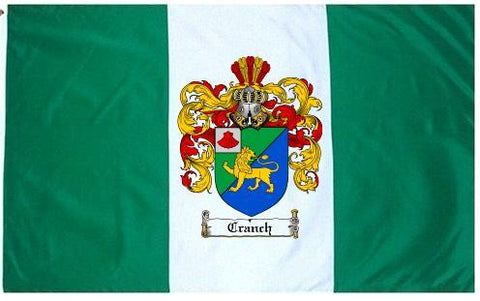 Cranch family crest coat of arms flag