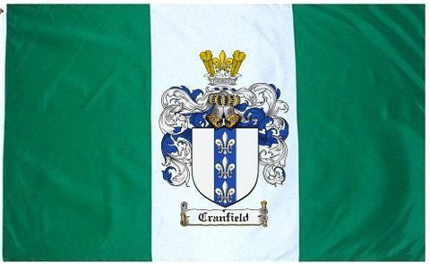 Cranfield family crest coat of arms flag