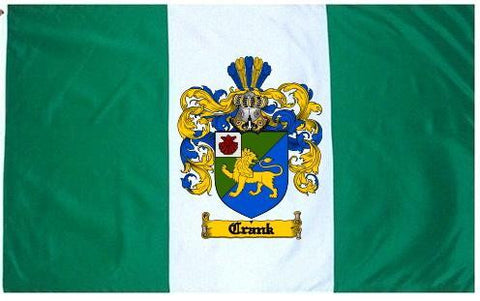 Crank family crest coat of arms flag