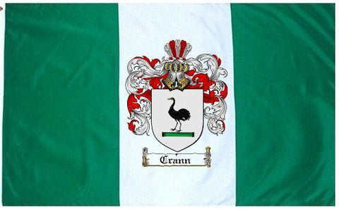 Crann family crest coat of arms flag