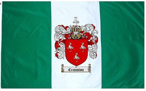 Cranston family crest coat of arms flag