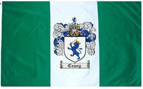 Crary family crest coat of arms flag