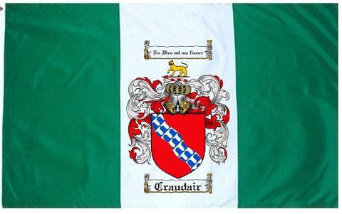 Craudair family crest coat of arms flag