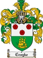 Crayke coat of arms family crest download