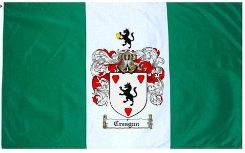 Creagan family crest coat of arms flag