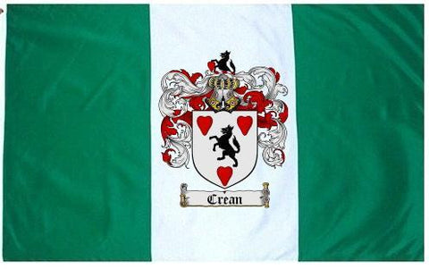 Crean family crest coat of arms flag