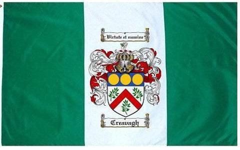 Creavagh family crest coat of arms flag