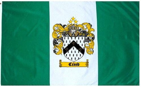 Creed family crest coat of arms flag