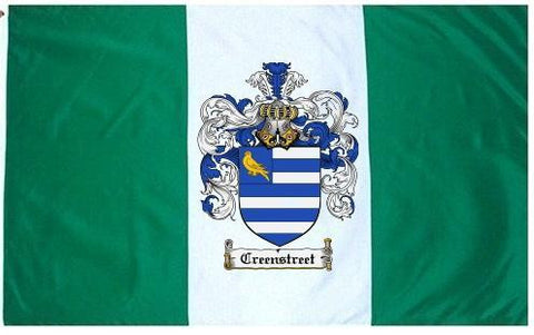 Creenstreet family crest coat of arms flag