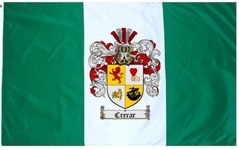 Crerar family crest coat of arms flag