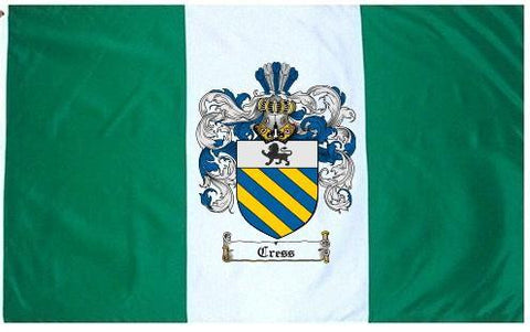 Cress family crest coat of arms flag