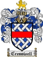 Cresswell coat of arms family crest download