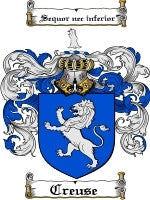 Creuse coat of arms family crest download