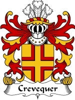 Crevequer coat of arms family crest download