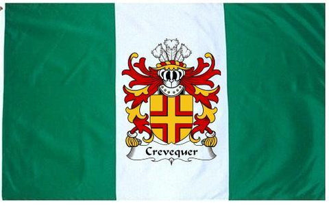 Crevequer family crest coat of arms flag