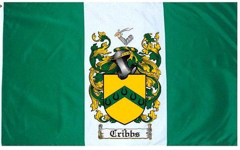 Cribbs family crest coat of arms flag