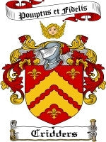 Cridders coat of arms family crest download