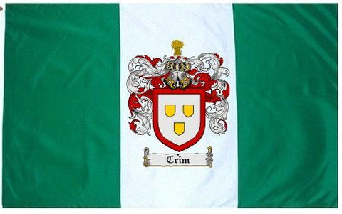 Crim family crest coat of arms flag