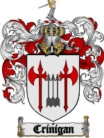 Crinigan coat of arms family crest download